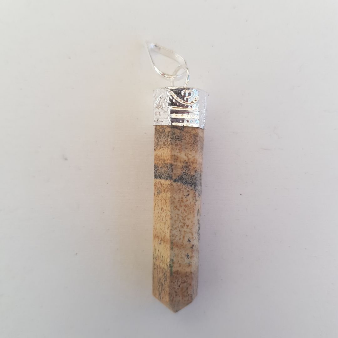 Picture Jasper - Cap Point Pendant Picture Jasper - Cap Point Pendant